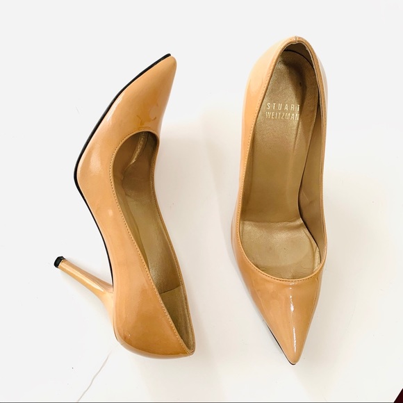 Stuart Weitzman Shoes - Stuart Weitzman patent pointed pumps   3 1/2  tall